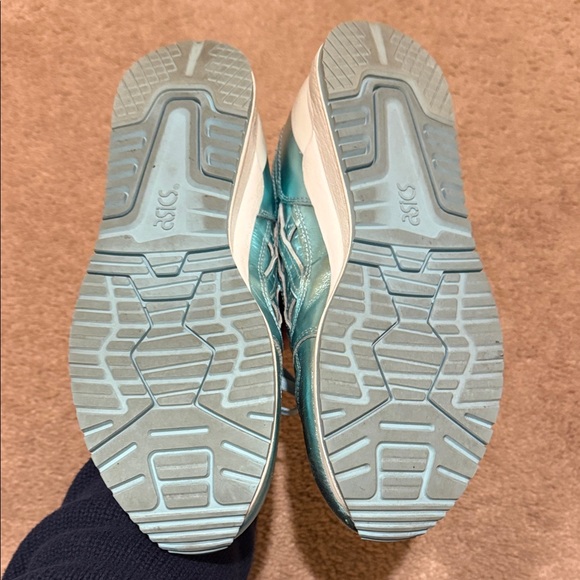 Asics Metallic Blue Women's Sneakers - Picture 5 of 6